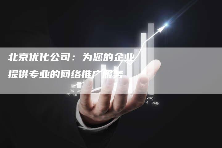 北京优化公司：为您的企业提供专业的网络推广服务